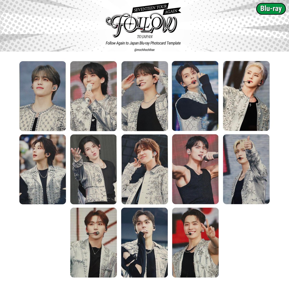 seventeen tour: follow again to japan — dvd & blu-ray photocard