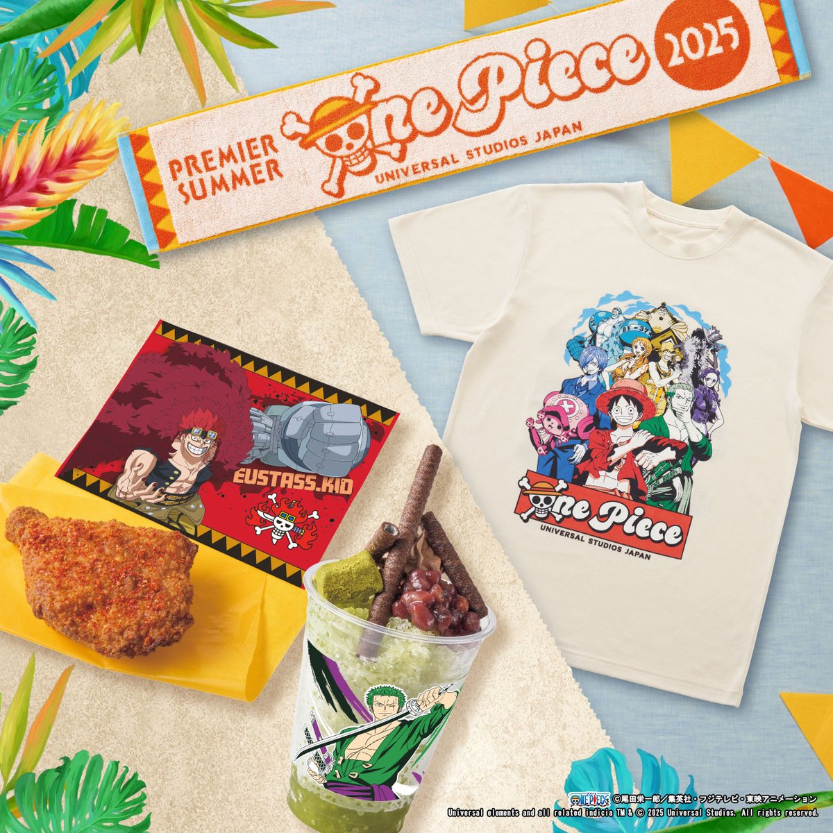 🌊本日情報解禁🌊 #USJ #ONEPIECE オリジナルフード&グッズ 2025年6月