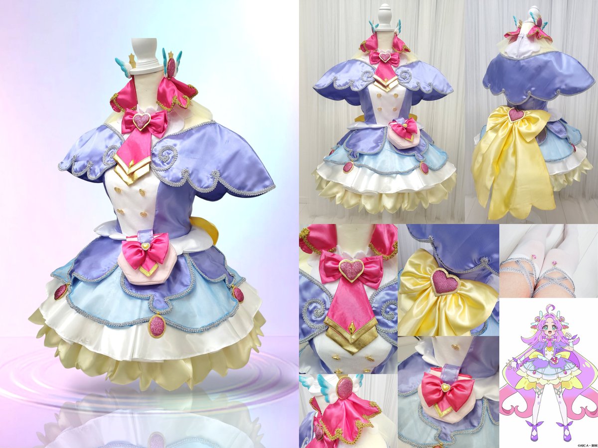名探偵プリキュアの放送開始に合わせてコスプレ衣装を作りました
