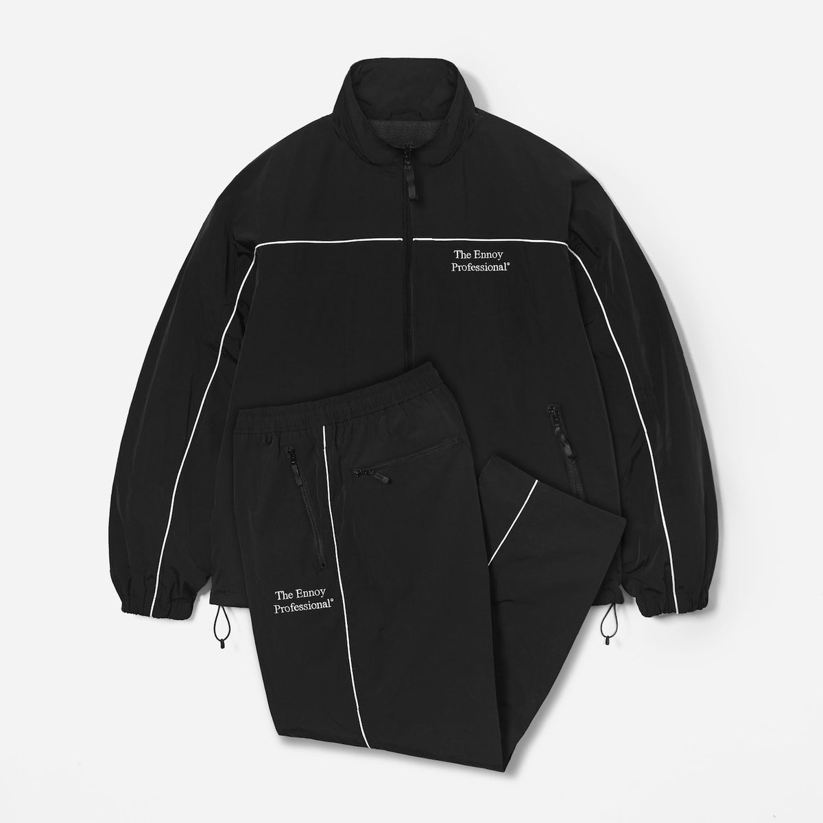 ENNOYとスタイリスト私物 PIPING NYLON TRACK SUIT ¥53,900税込 抽選
