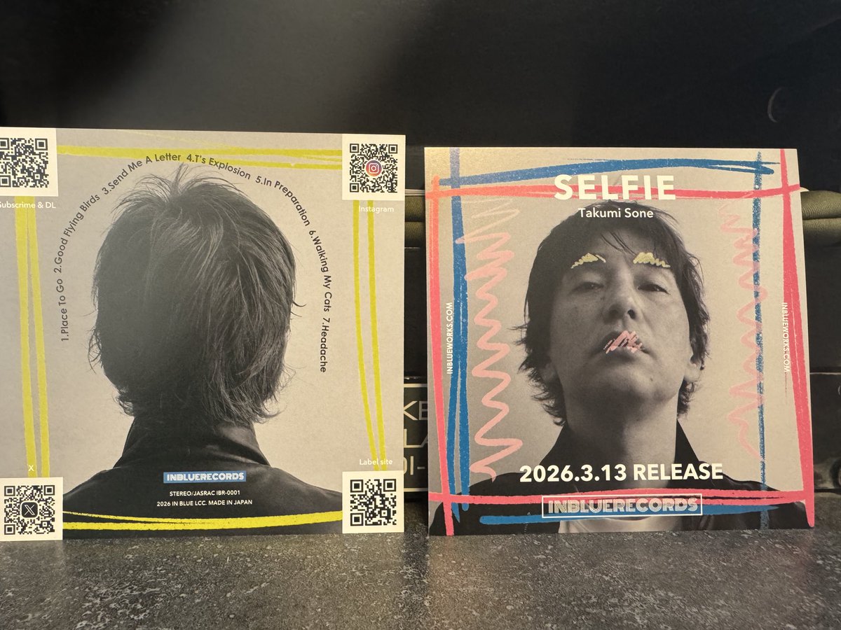 CDと同じサイズのフライヤーというかカードみたいのを作りました