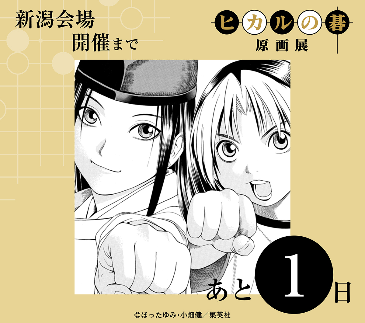 ┈┈⚪⚫⚪┈┈ #ヒカ碁展 新潟会場開催まであと
