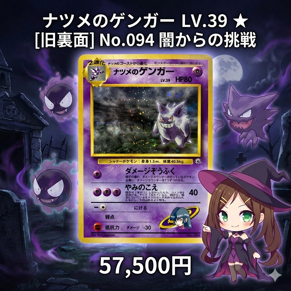 👁️闇に微笑む名カード👁️ 【ナツメのゲンガー LV.39 ☆ 旧裏