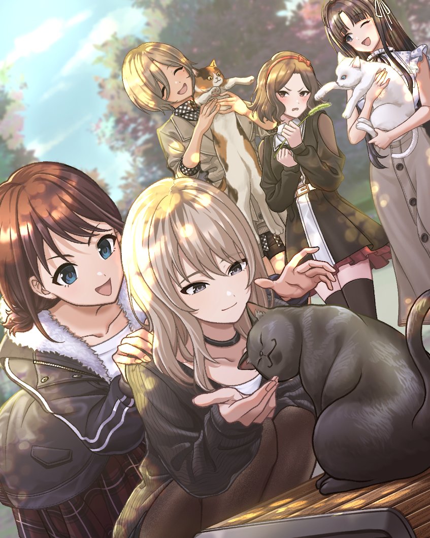 猫の日 ラストはトゲトゲ全員で！ 猫まみれの一日でした〜！ #ガルリフ