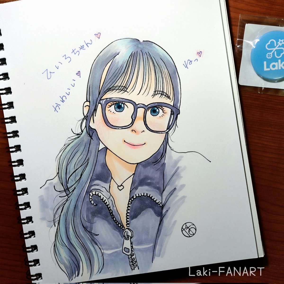 🩵深澤日彩ファンアート🩵 明日からお天気良いんだってね🌞 #深澤日彩