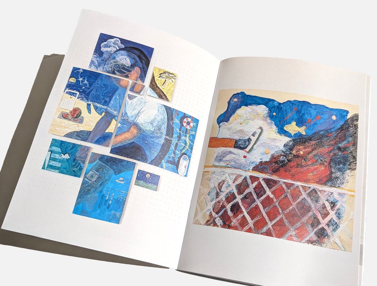 コミティア新刊の作品集チラ見せです。 卒制2点も見開きページで大きく