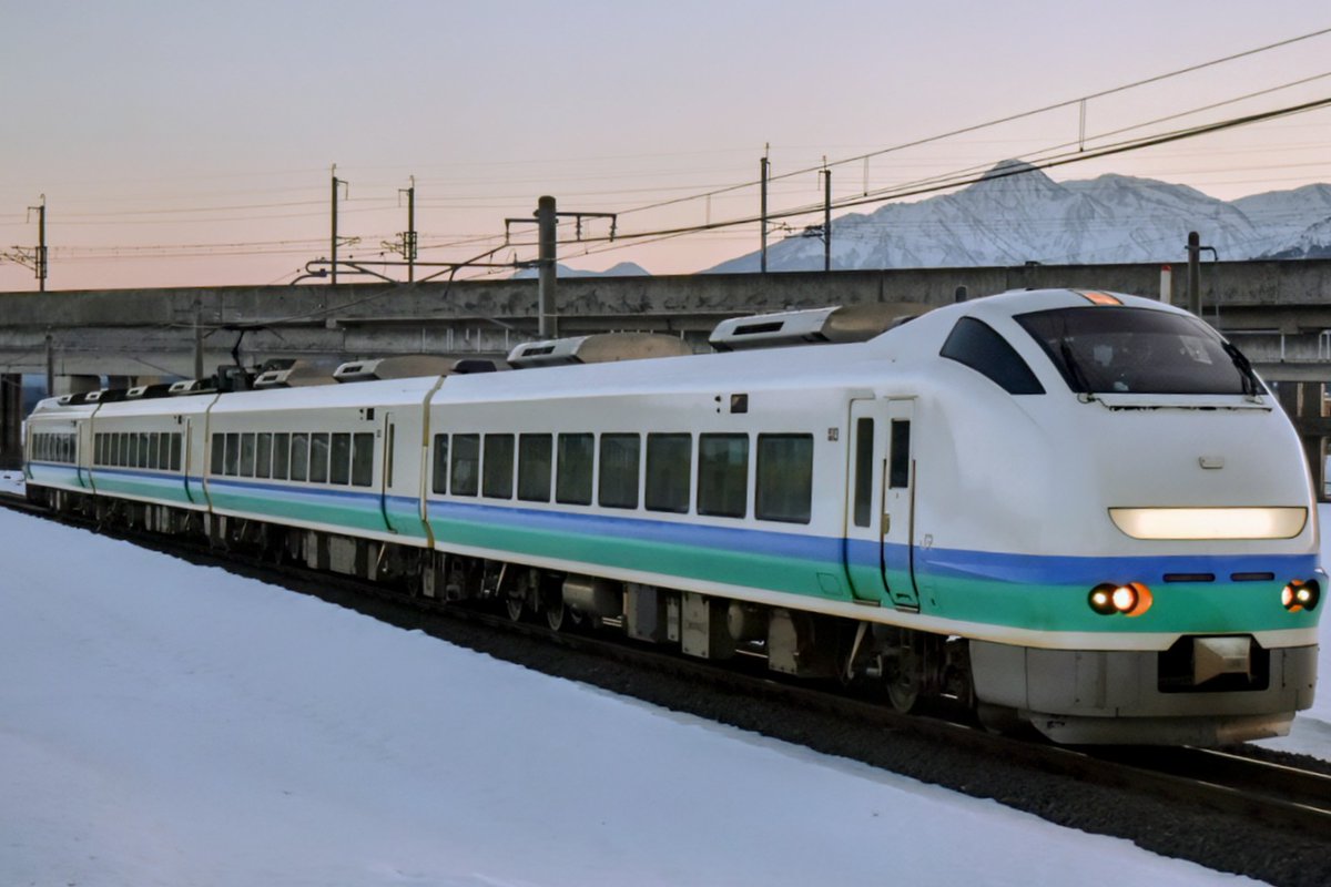 2026.02.21 特急しらゆき5号 ほくほく線沿線で行われている十日町雪