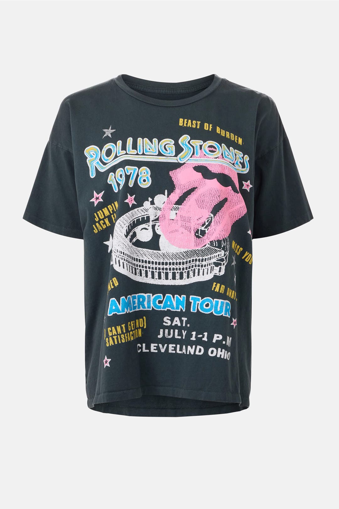 Rolling Stones 1978 American Tour Merch T-Shirt by DAYDREAMER