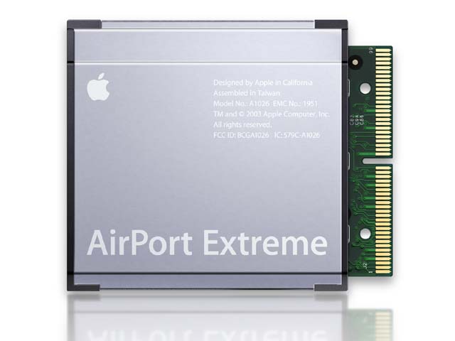 アップル、802.11gに対応した「AirMac Extreme」