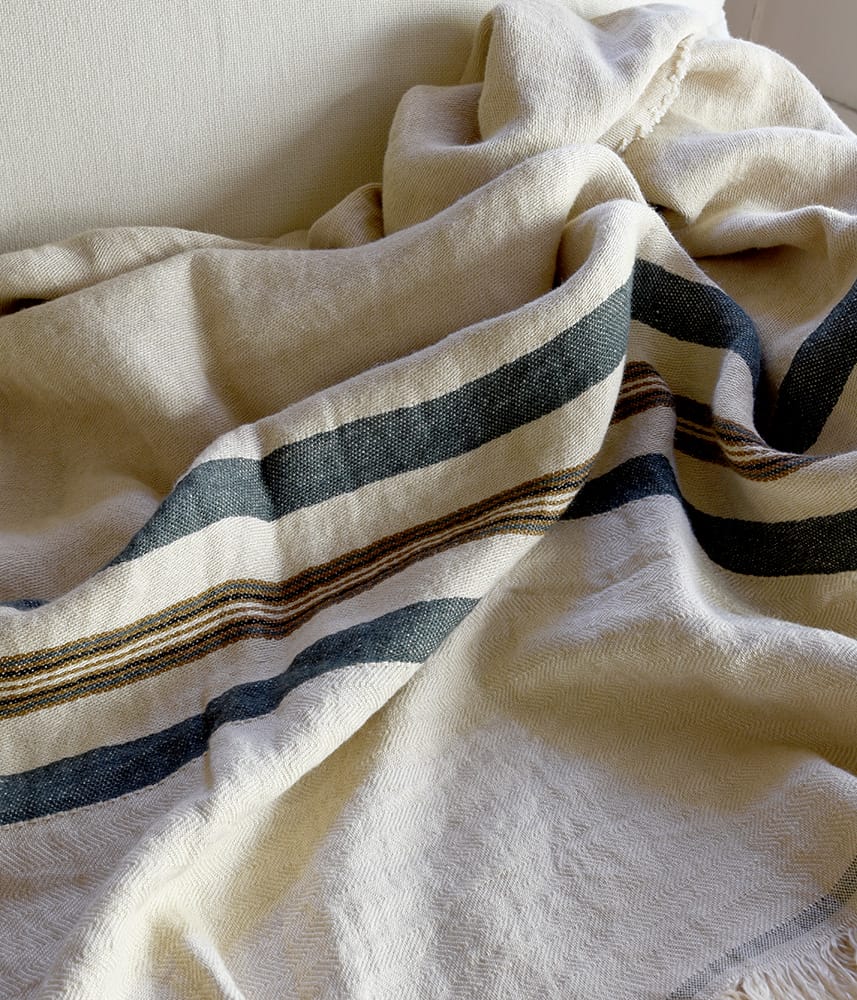 LIBECO HOME//リベコ リネンブランケット【ティノス】 | P&C