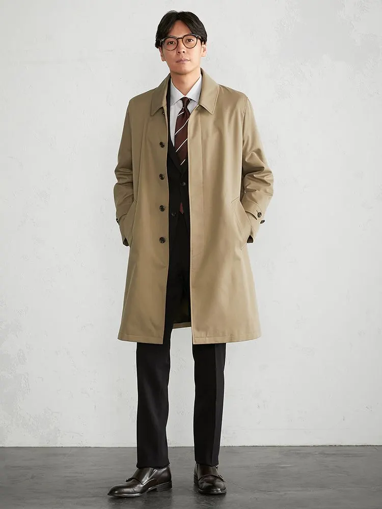 コットンウール ステンカラーコート ベージュ | P.S.FA公式通販