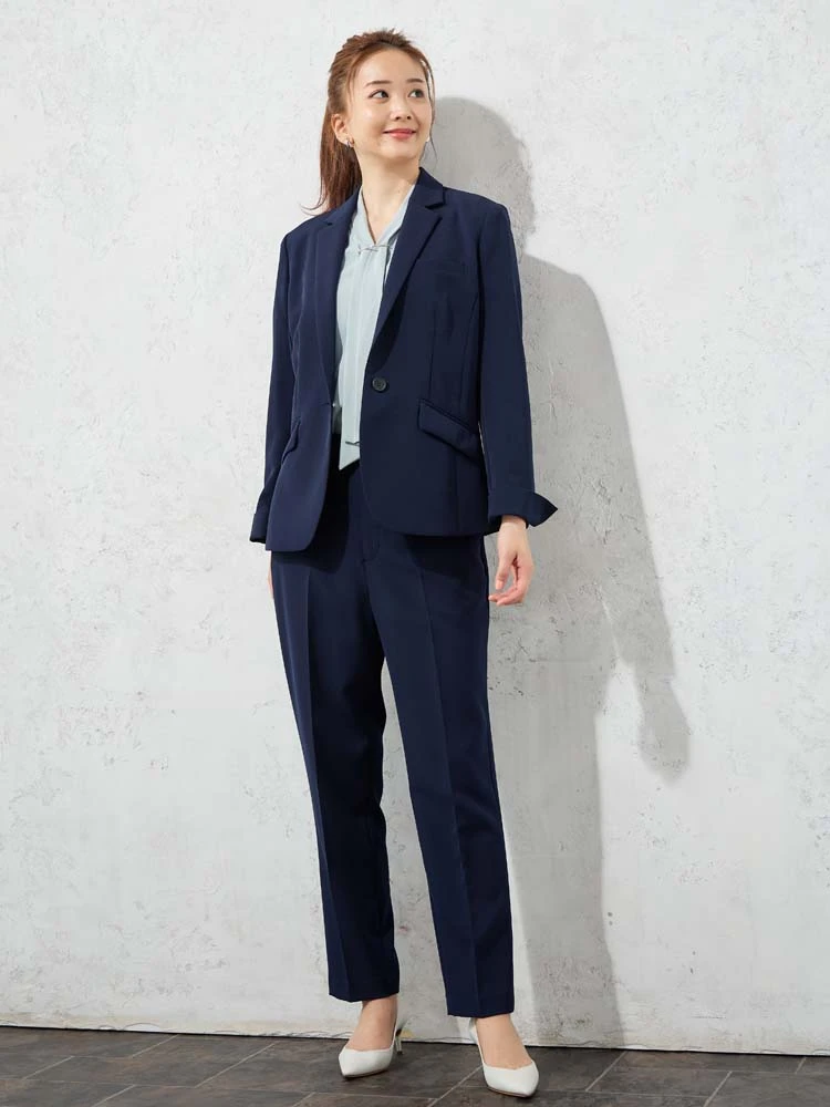 ブラック 【雑誌ノンノ掲載】ダブルクロススーツ（ライトセットアップ