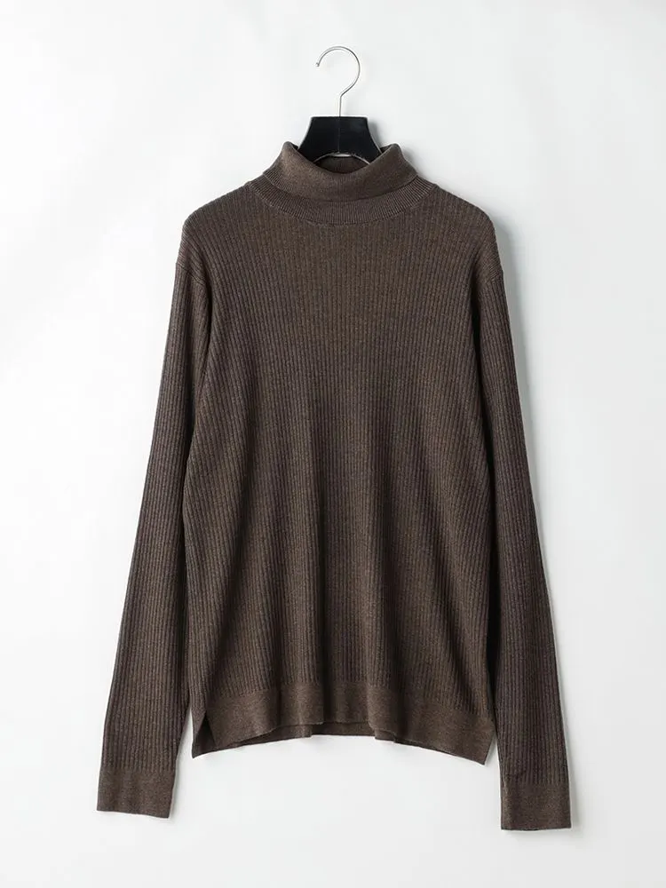 ブラック TOKYO RUN タートルネックセーター ブラック/グレー/ベージュ