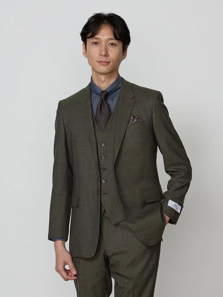 ブラック 【EDWINコラボ】デニムライク ウールセットアップ ジャケット