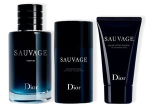 Dior Sauvage Parfum 3 Piece Gift Set for Men – Perfume305