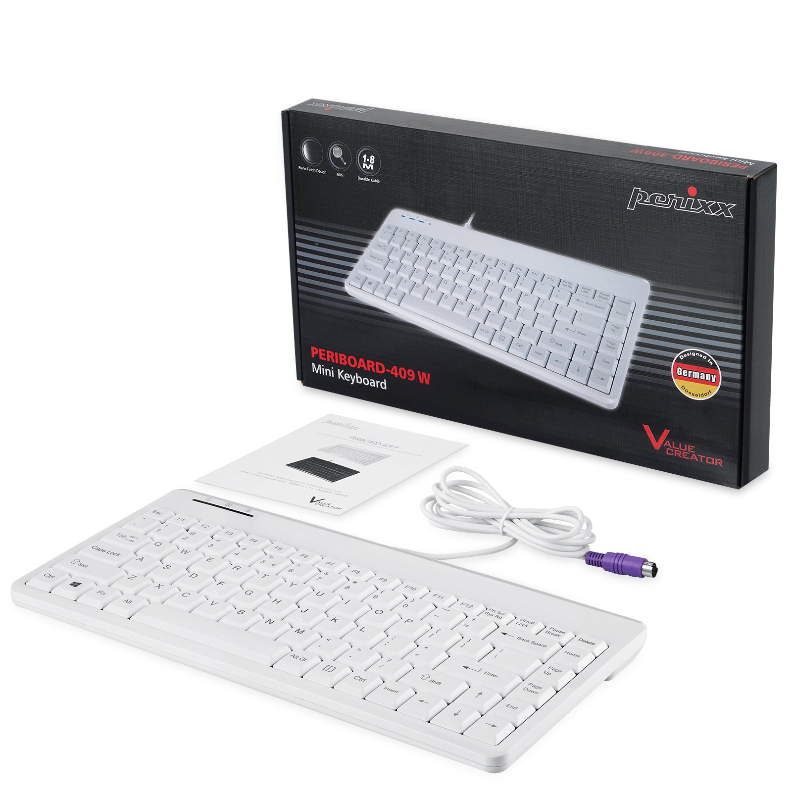 PERIBOARD-409PWUS PS/2接続ミニキーボード – Perixx Japan