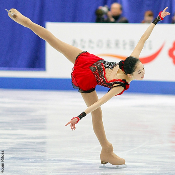 浅田真央選手、会心のトリプルアクセル －2013年四大陸選手権・女子SP