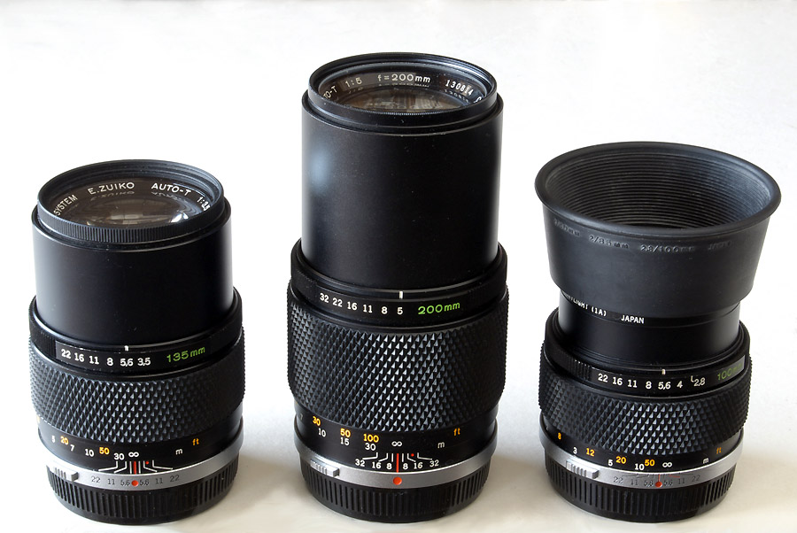 ZUIKO MC AUTO-T 1:5 f=200mm : 鞄の中身