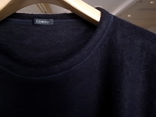 COMOLI シルクフリース 長袖クルー : TRUNK