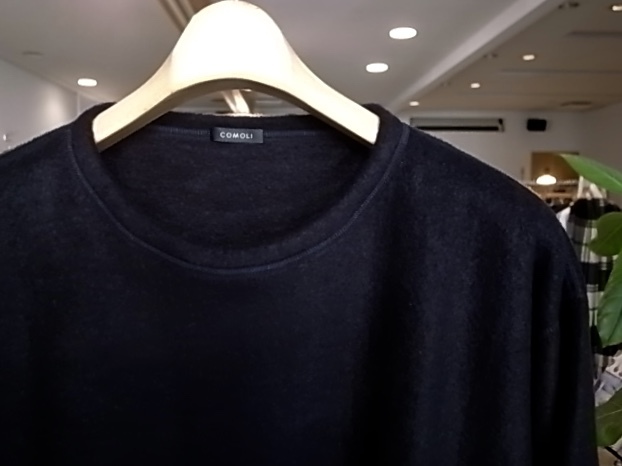 COMOLI シルクフリース 長袖クルー : TRUNK
