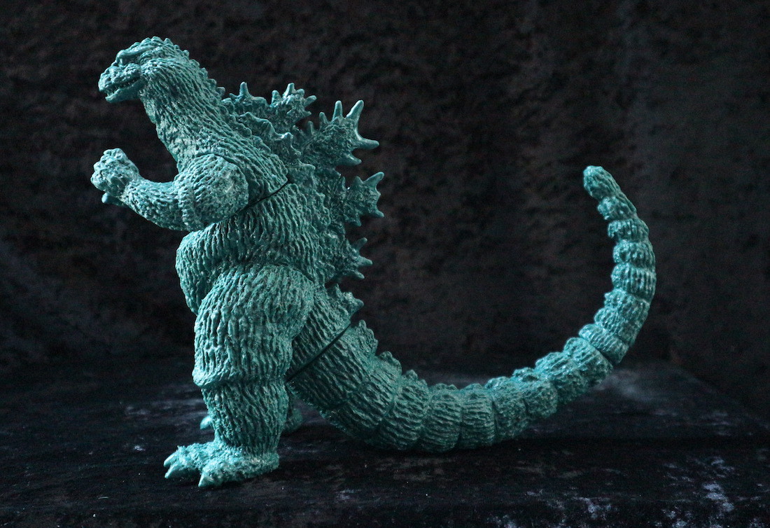ゴジラ（1962）ソフビキット 深緑バージョン : てんつく工芸作品集