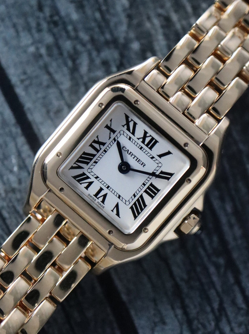 39684: Cartier 18k Yellow Gold Small Panther, WGPN0008, Box and