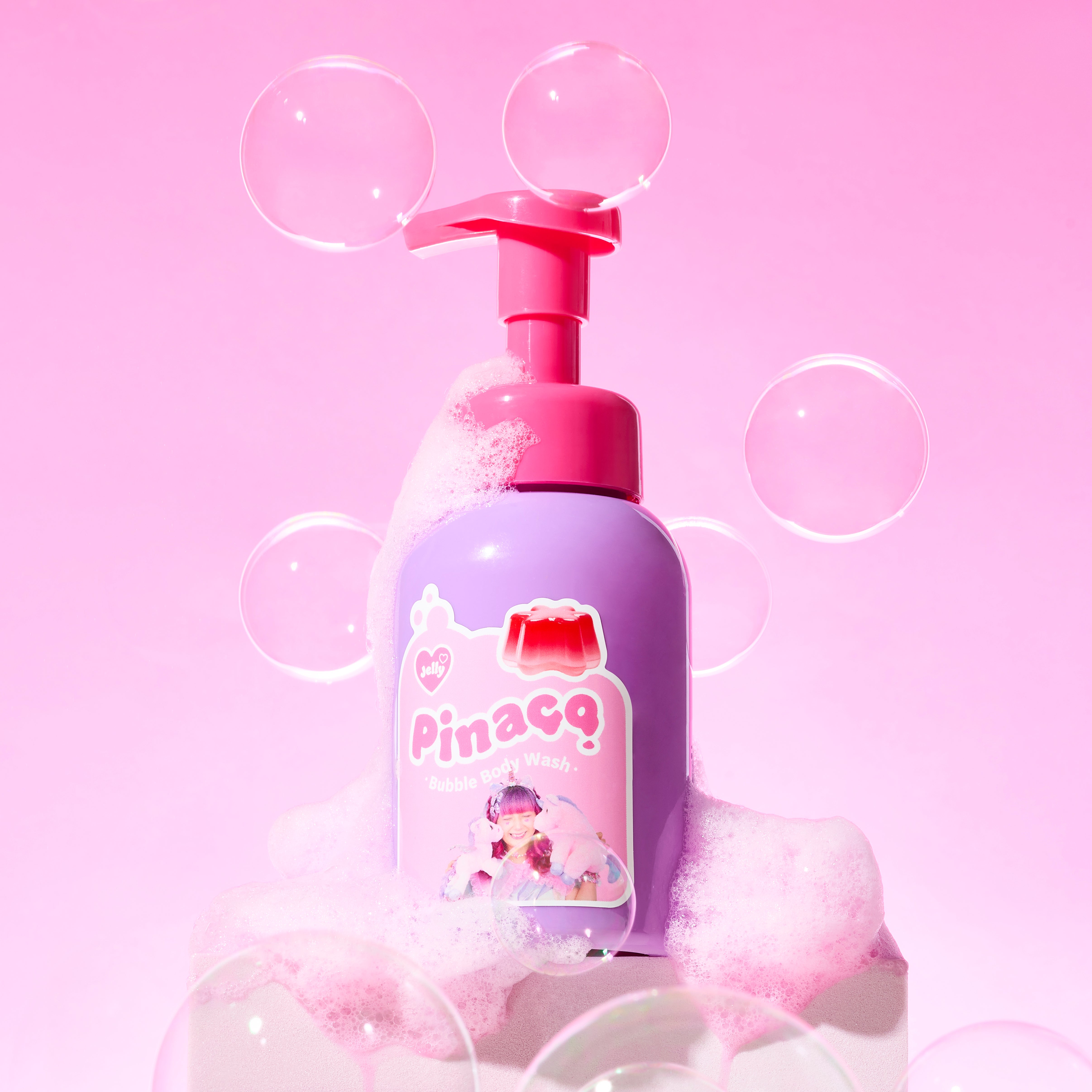 しなこのピンクBubbleボディ&ハンドソープ ぷるぷるゼリーの香り