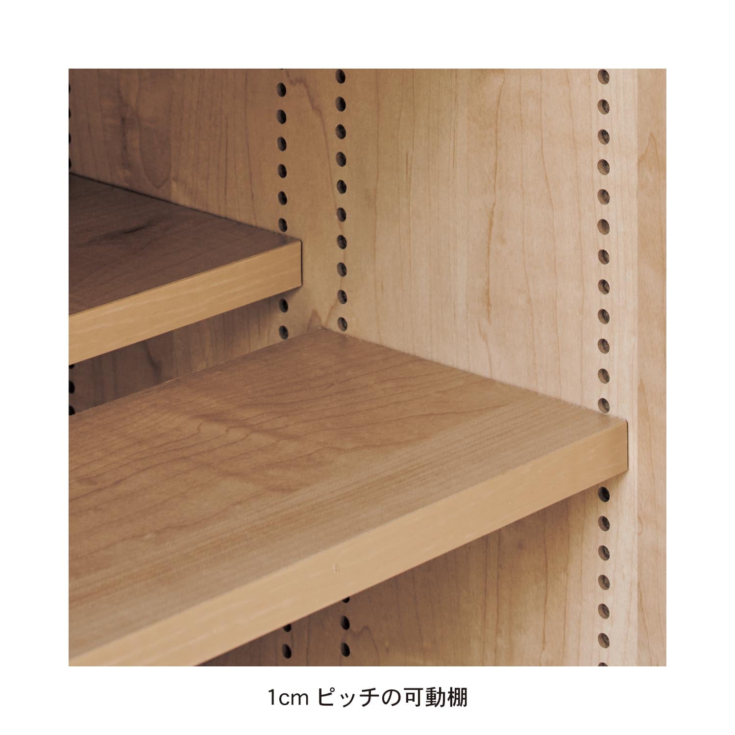 扉付き1cmピッチダブル棚板の薄型本棚（壁面収納）｜通販のベルメゾン