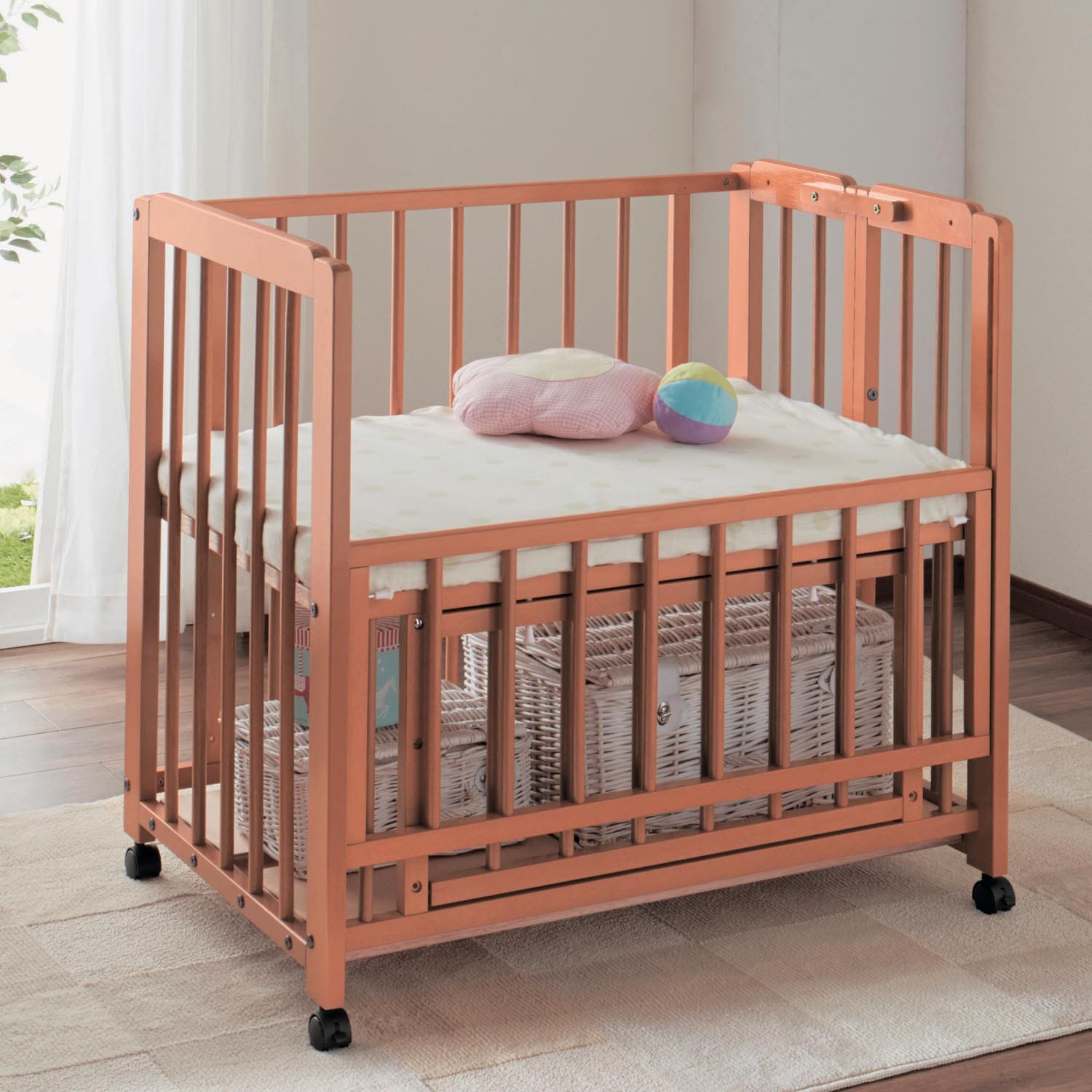 ハピネス Baby Bed ベビーベッド 60cm×90cm 木製 ハピネス Baby Bed
