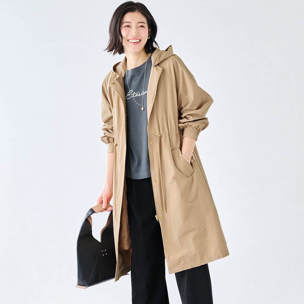 中わたライナー付きモッズコート【撥水・吸湿発熱】（モッズコート