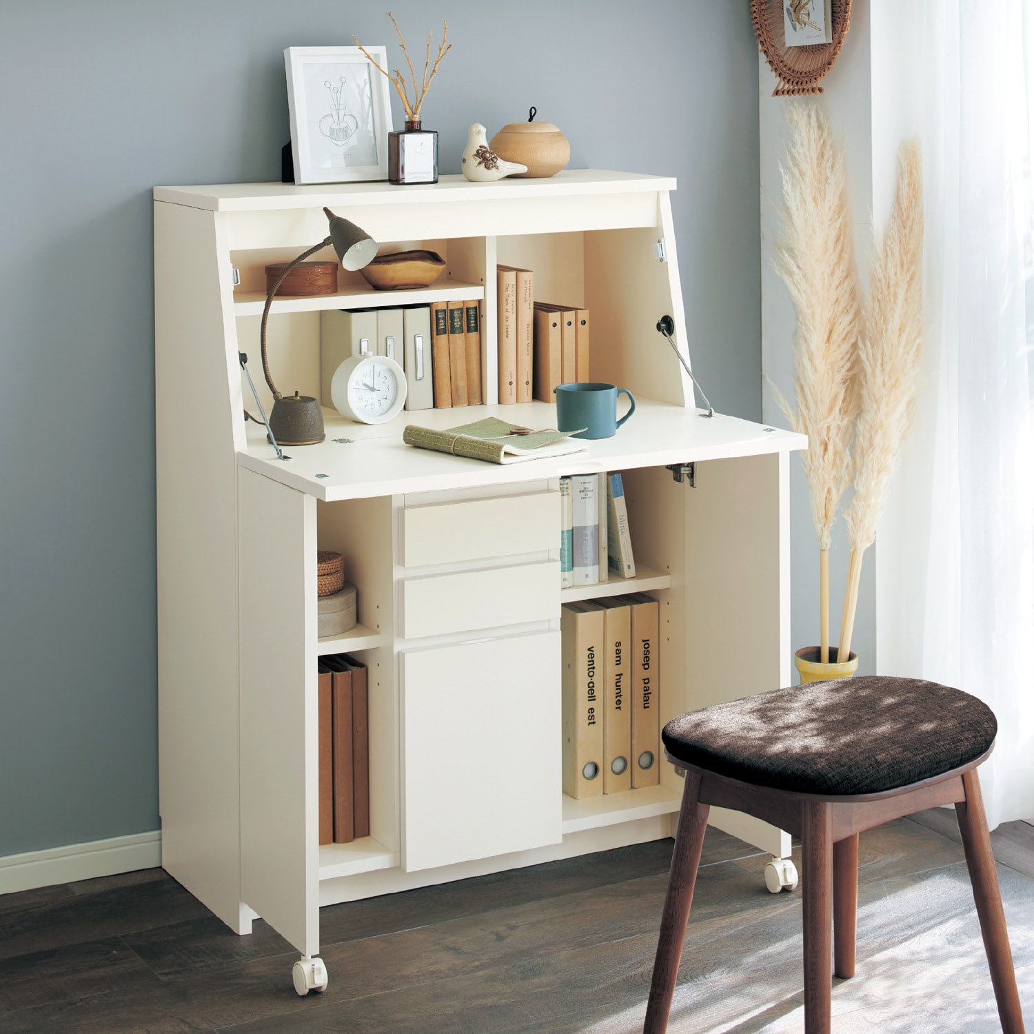 薄型ライティングビューロー（パソコンデスク/ワークデスク）｜通販の