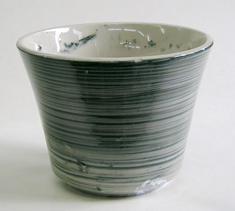 昭和レトロ 植木鉢【通販 モダン 刷毛目】山口陶器店21040207