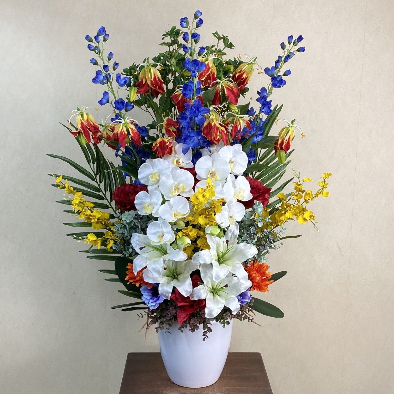 光触媒 造花 フラワーアレンジ825 壇上花タイプ | 移転祝い 開店祝い