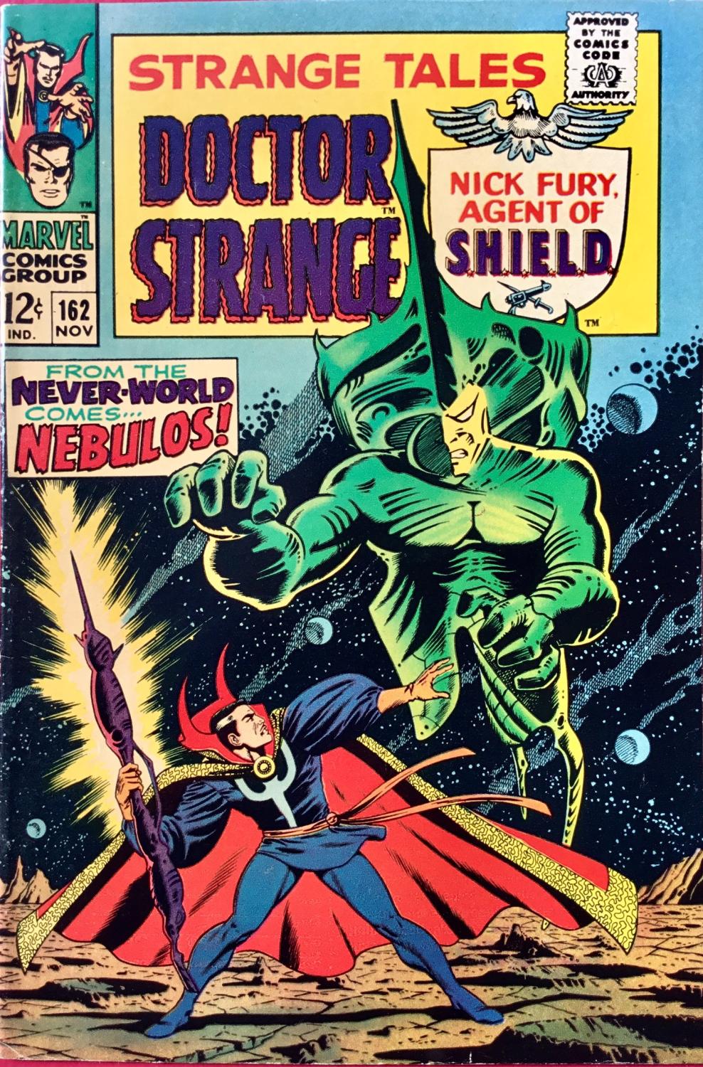 STRANGE TALES No. 162 (Nov. 1967) - Steranko S.H.I.E.L.D. & Doctor