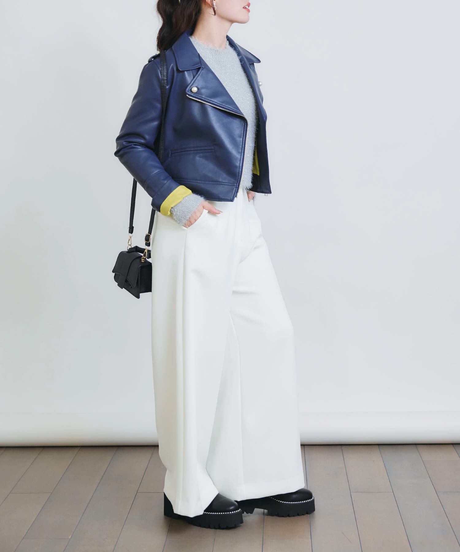 エコレザーパールライダースジャケット | PICCIN (ピッチン) 公式通販