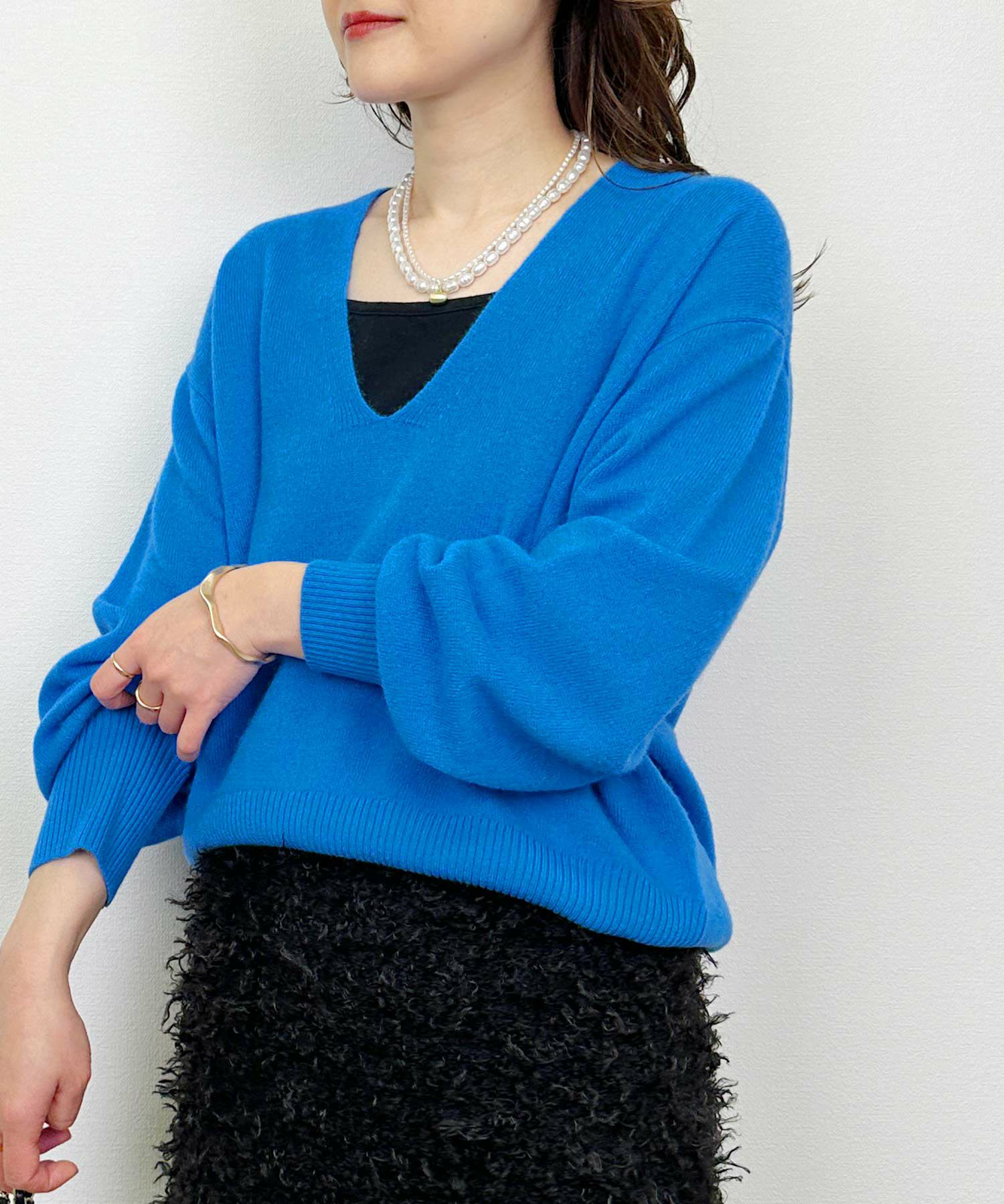 ソフトウール100％ディープVネックニット | PICCIN (ピッチン) 公式通販