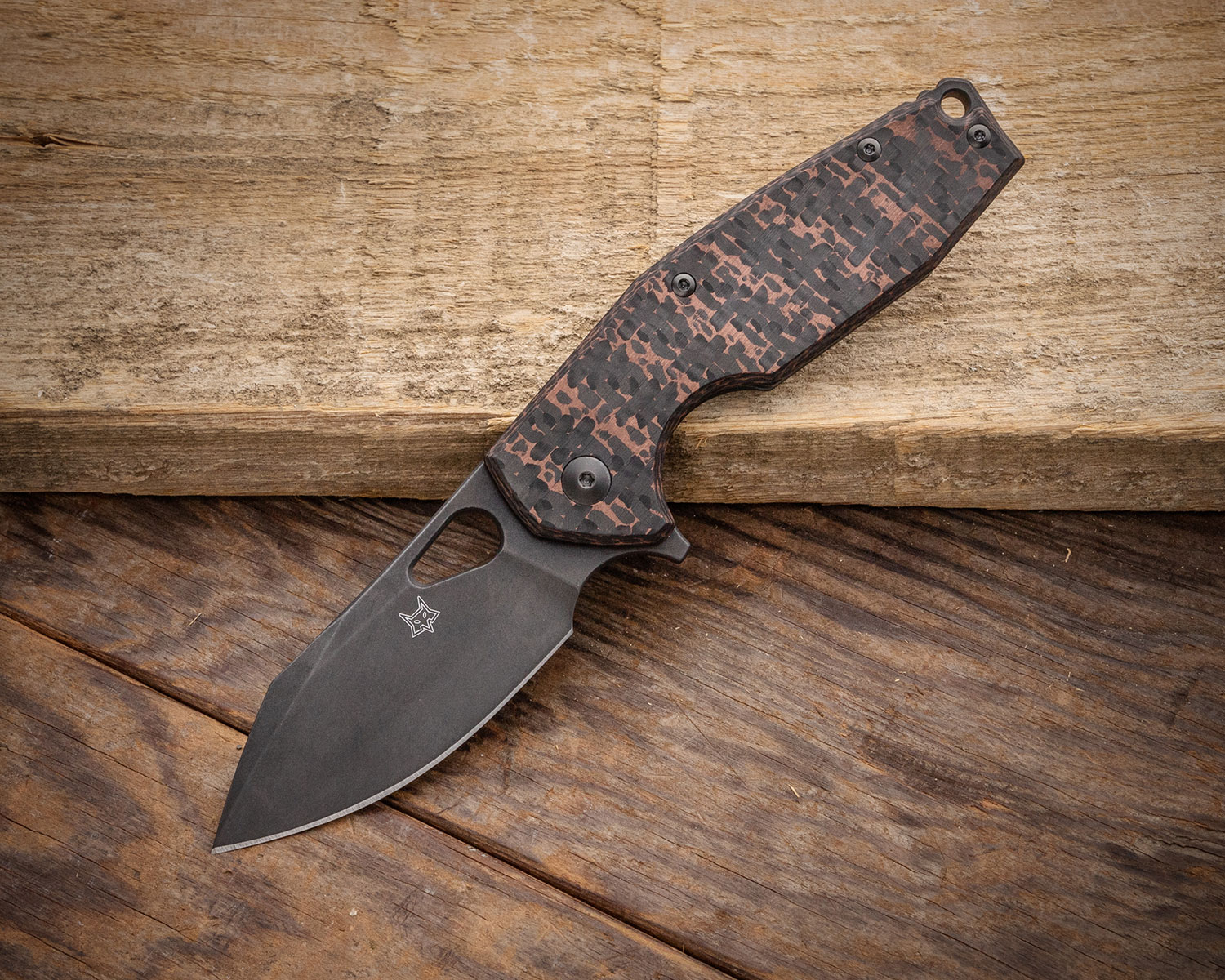 Fox FX-527 CF Jesper Voxnaes Yaru Flipper Knife 2.76