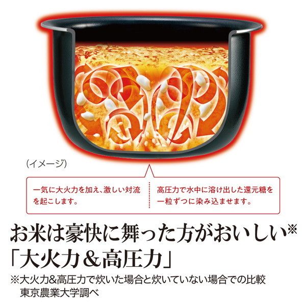 象印 NW-JE10 ブラック 極め炊き [圧力IH炊飯ジャー (5.5合炊き