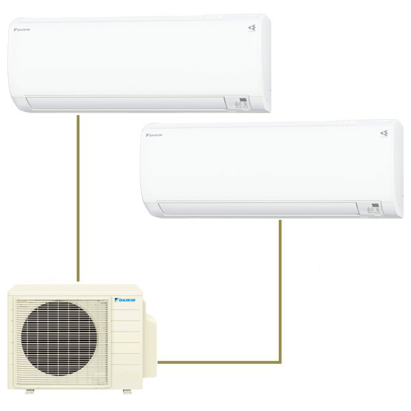 DAIKIN C28RTV-W＋C40RTV-W+2M603AV ホワイト [マルチエアコン（主に10