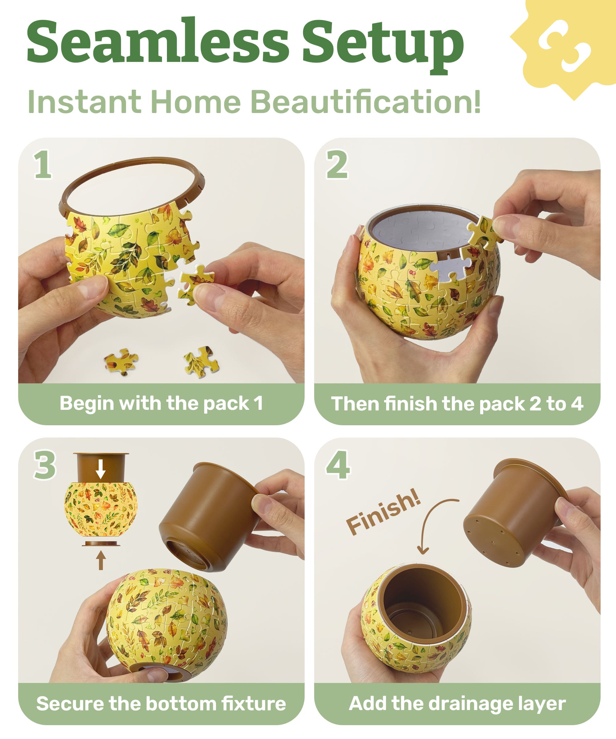 PieceRelax - K1115 - 80 Piece - Oriental Birds and Flowers