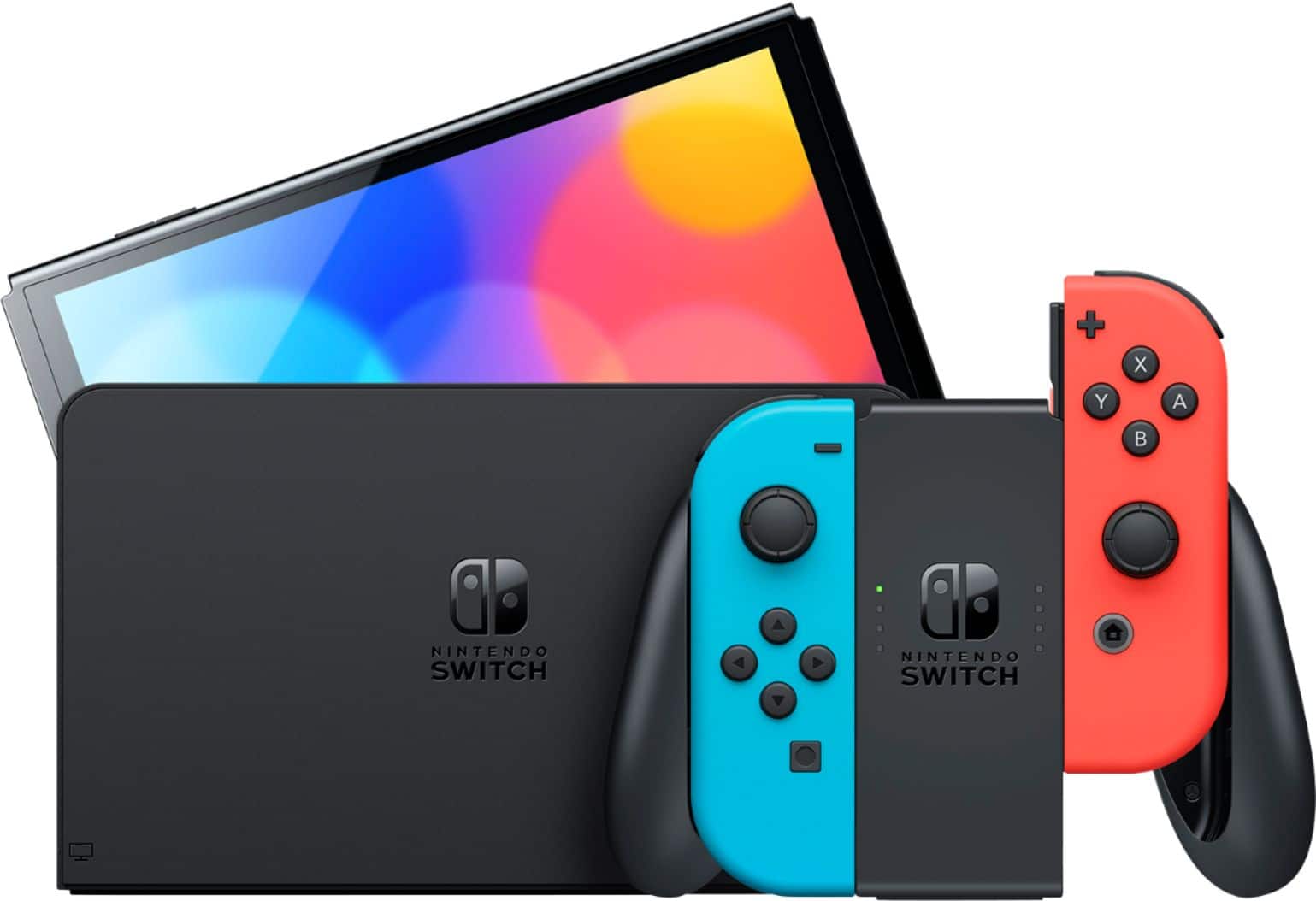 Nintendo - Brandclub - Switch – OLED Model w/ Neon Red & Neon Blue