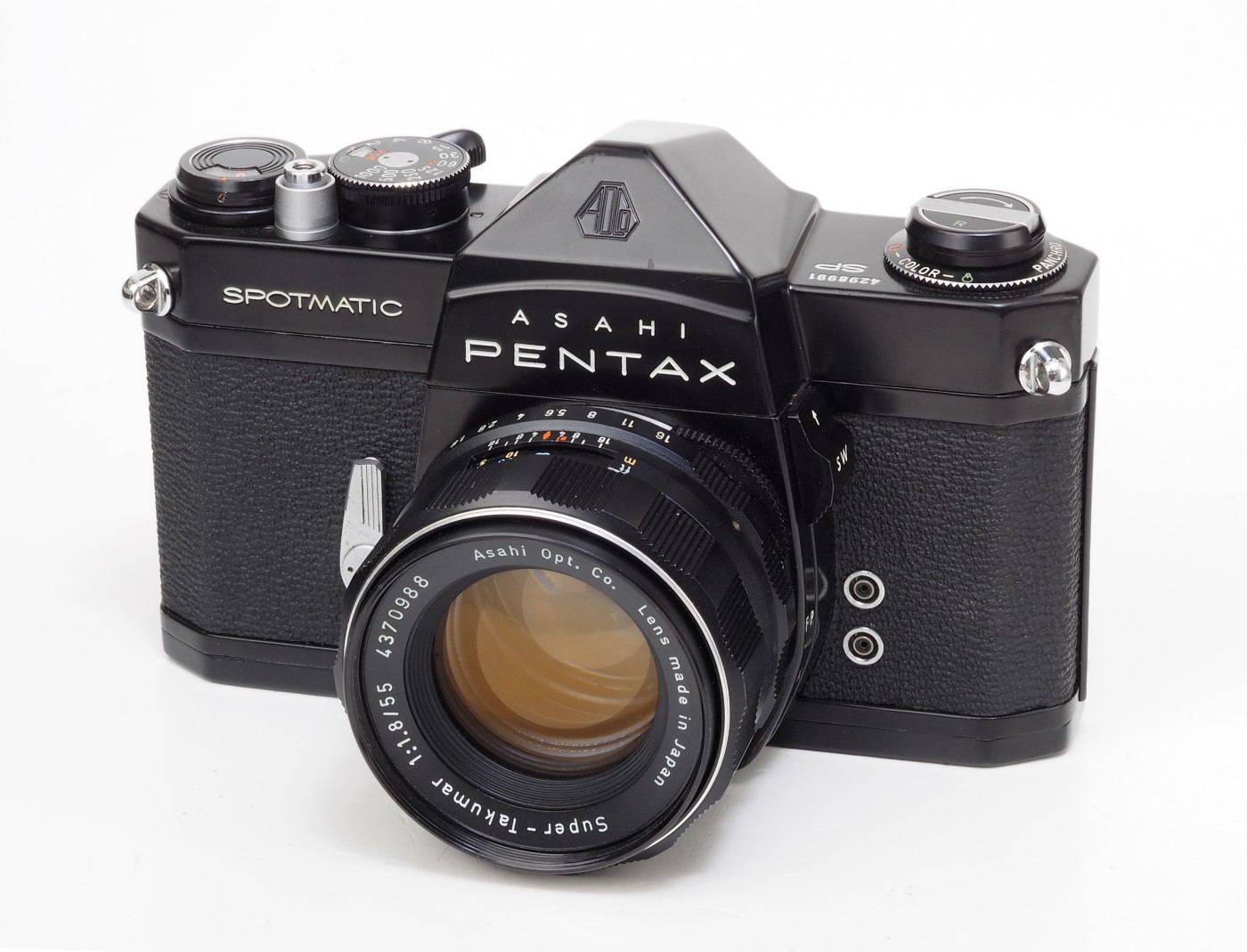 試写作例多数☆pentax spf☆リザード本革グリーン☆美品＊完動品＊初期