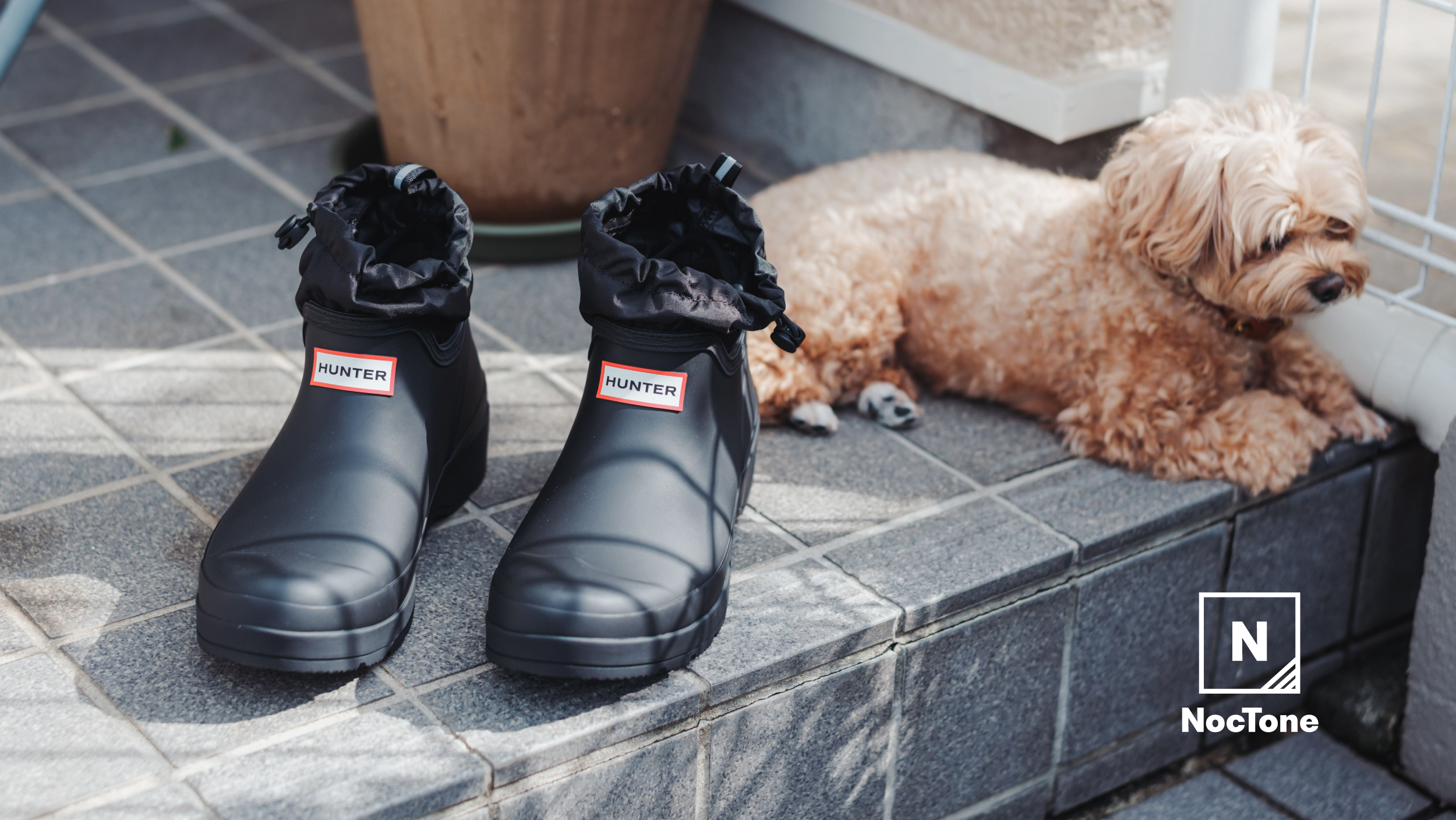 雨の中を歩くなら。HUNTER “プレイショート トラベルブーツ” | NocTone