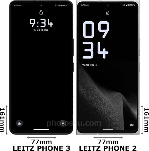 LEITZ PHONE 3」と「LEITZ PHONE 2」の違い - フォトスク