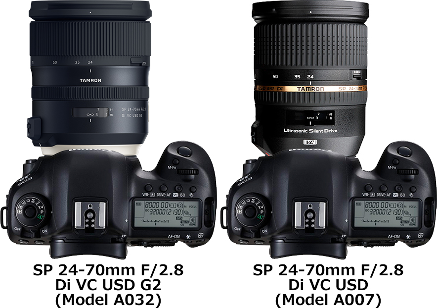 タムロン「24-70mm F2.8(Model A032)」と「24-70mm F2.8(Model A007
