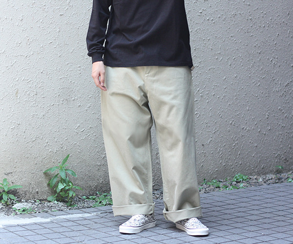 AURALEE 2018AW WASHED FINX CHINO WIDE PANTS | andPheb Staff Blog