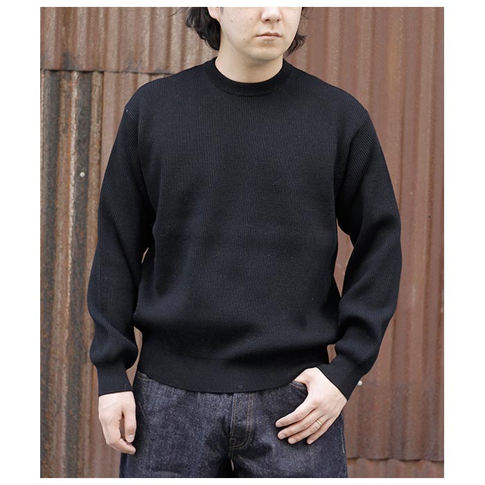 バトナー BATONER スーパー ハイツイスト ウール クルーネック SUPER