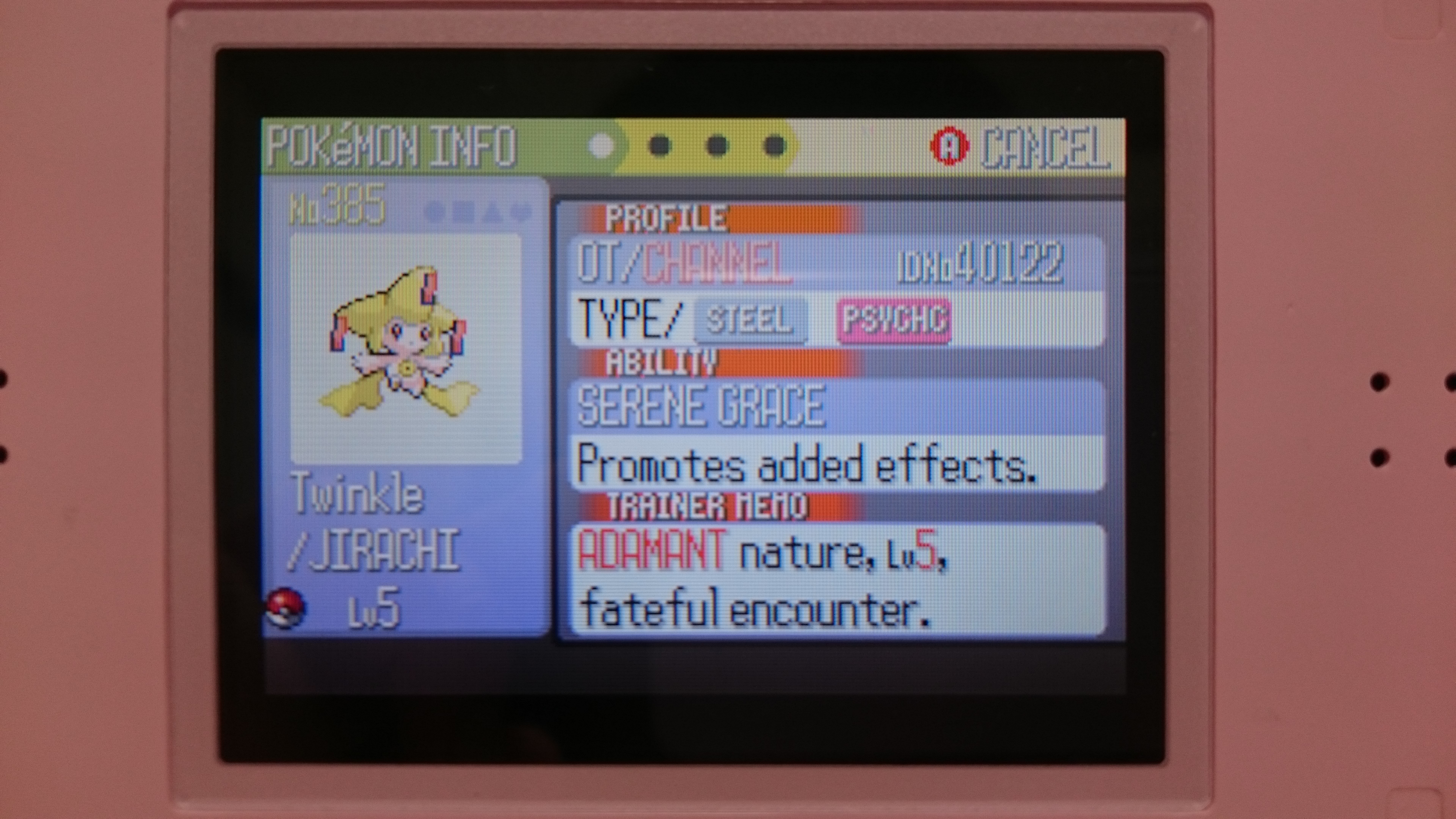 ジラーチ WISHMKR と CHANNEL 色違い乱数調整 どちらが簡単か – 続