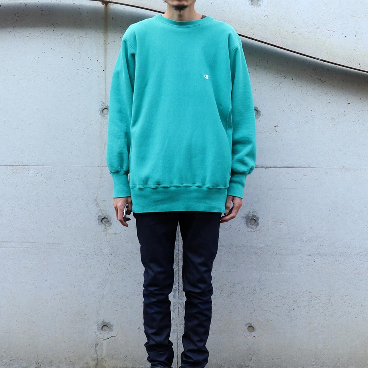 POST JUNK / 90's CHAMPION USA製 エメラルドグリーン リバース