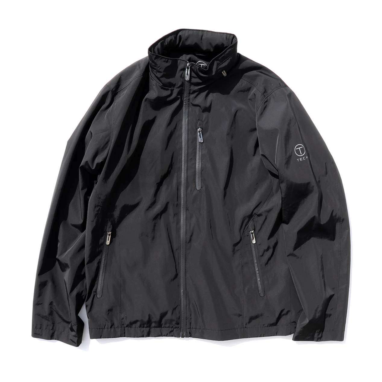 POST JUNK / 00's～ TUMI T-TECH ブラック ジップアップジャケット [M]